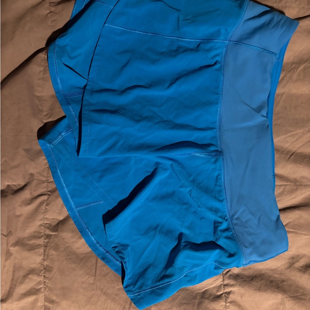 lululemon athletica Electric Blue Athletic Shorts NWOT washed and never worn!